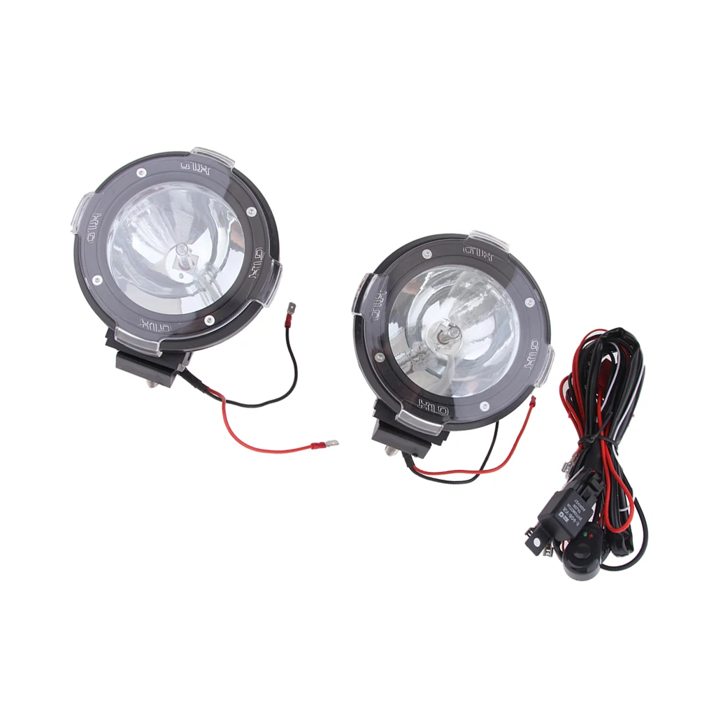2Pcs 4Inch Motorcycle Driving Light 100W LED Fog Lamp Spot Lights Work Lights