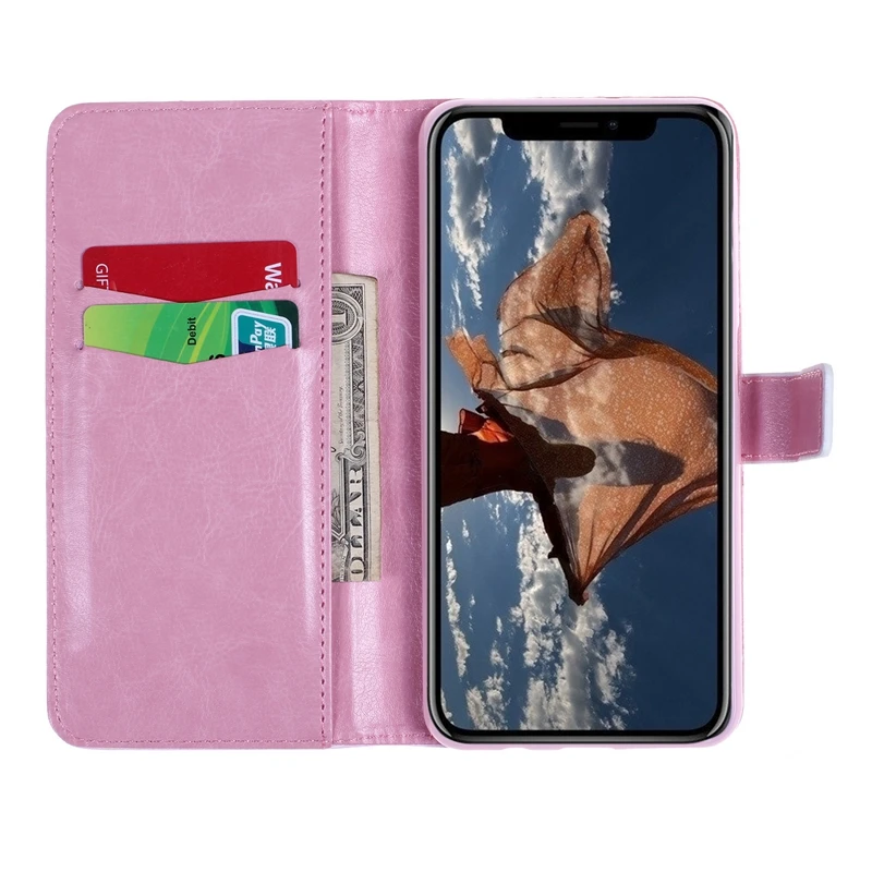 3D кожаный бумажник чехол для Iphone 11 5,8 6,1 6,5 башня Единорог панда Лебедь череп Любовник Сердце цветок кружева мешок 50 шт