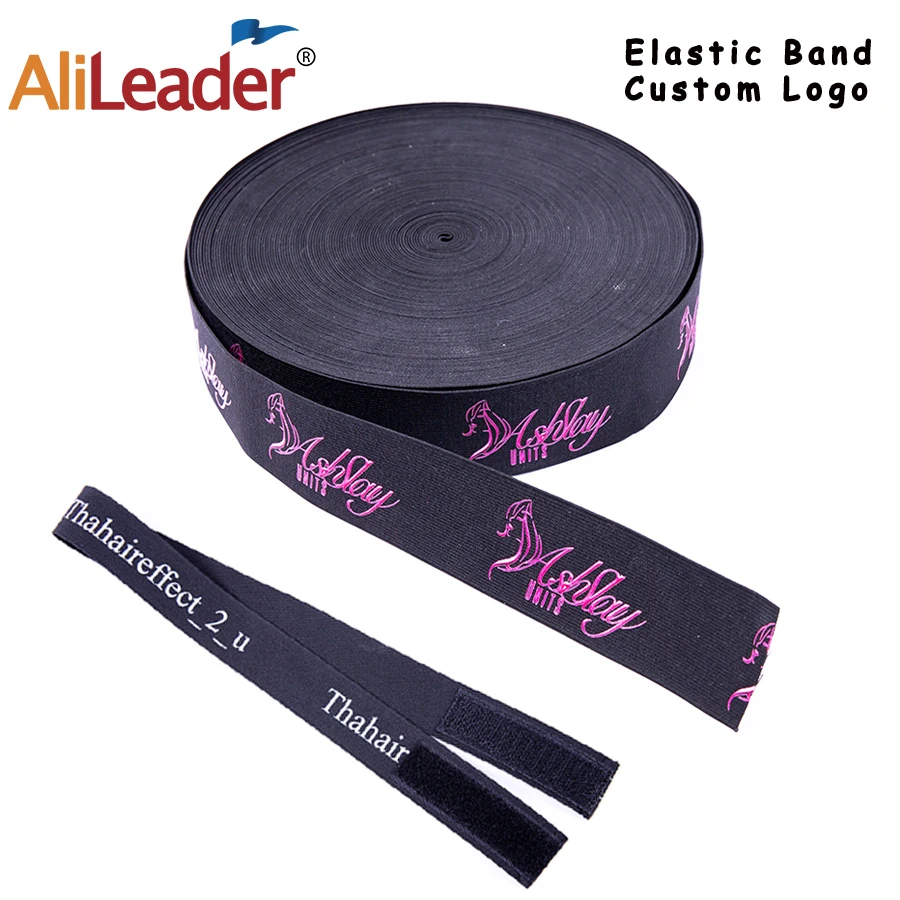 Custom Adjustable Elastic Band With Your Own Logo Personalized 3Cm Width Glueless  Wig Band With Hooks 20Pcs Wig Adjustable Strap - AliExpress