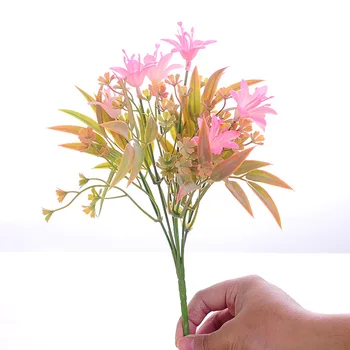 

Model Fake Vase Floral Table Settings Butterfly Orchid Hydrangea Living Room Plastic Bouquet Decoration Lawn Plant Wall