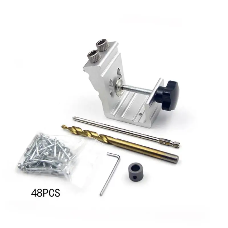 Aluminium Alloy Inclined Hole Drill DIY Woodworking Joinery Punch Locator