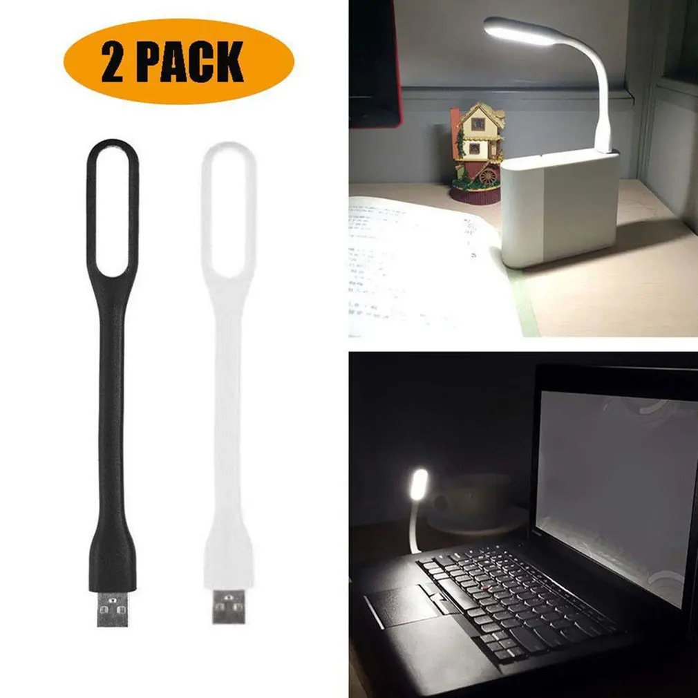 2 шт. мини творческий Usb Настольный светодиодный светильник гибкий складной Usb Светодиодная лампа Мощность 5V 1,2 W для мобильных устройств Мощность для портативного компьютера