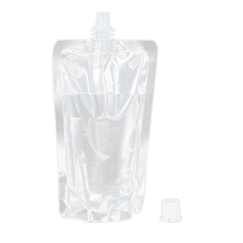 

100PCS Transparent Self-Contained Nozzle Bags, Portable and Portable Juice Drink Bags, 250Ml Medium Mouth