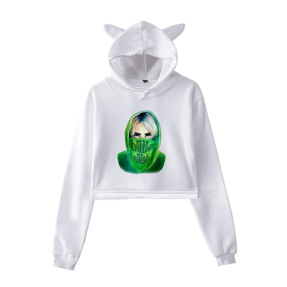 3 Billie Eilish худи Харадзюку толстовки Женская одежда розовая толстовка одежда для девочек уличная с капюшоном зимние топы с длинными рукавами - Цвет: 3