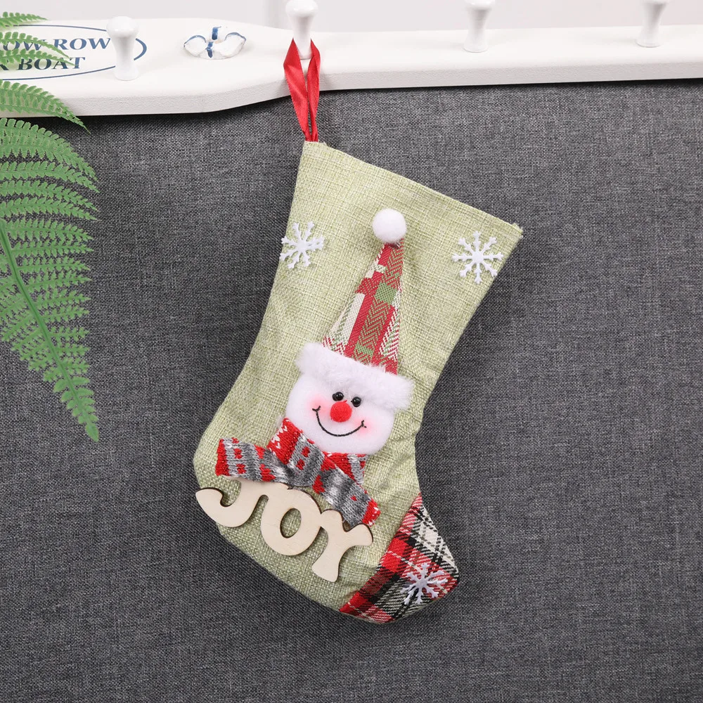 Пластиковый пакет конфеты Рождественская упаковка пакет кулон украшения Рождественские конфеты подарочная сумка рождественские украшения для чулок#37
