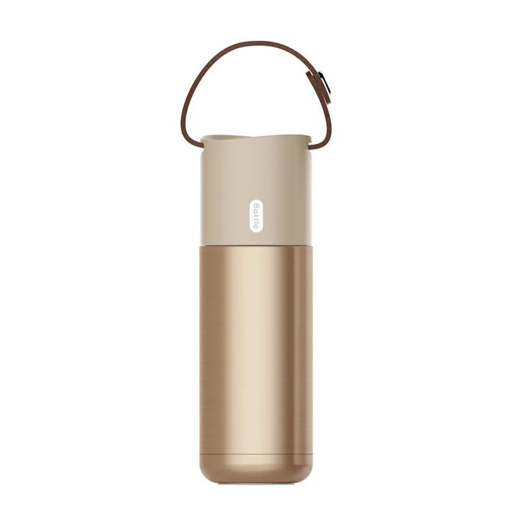 350ML Tea Gift Stainless Steal Outdoor Portable Vacuum Flask Heat Preservation Travel Detachable Handle Water Bottle Drinking