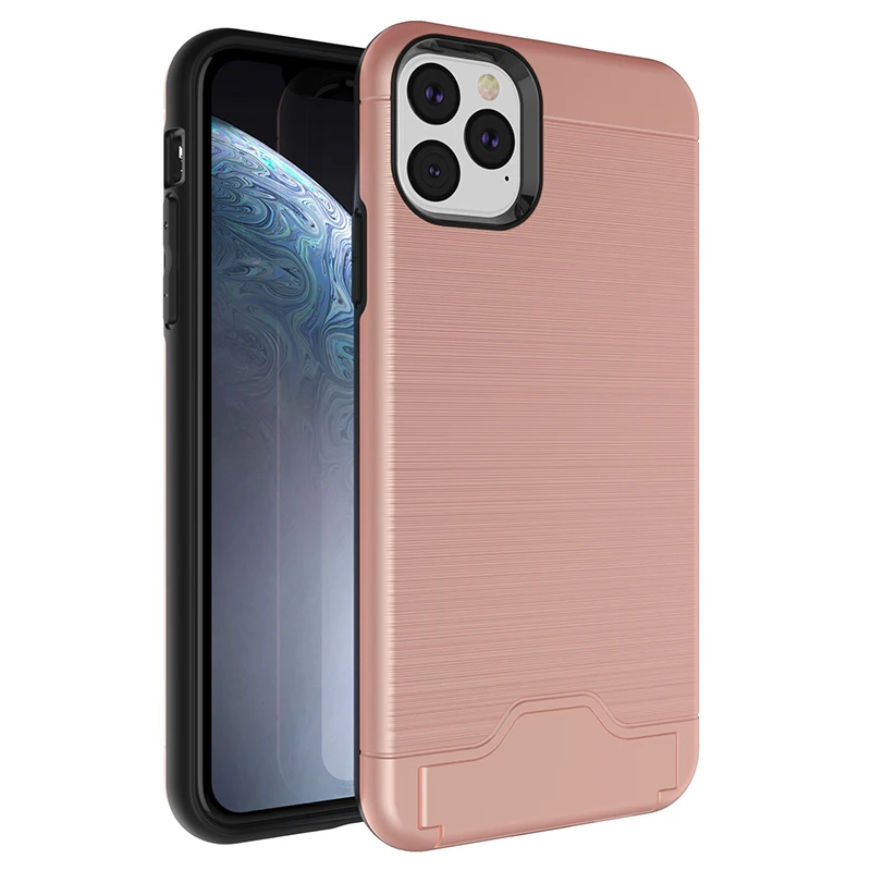 50 шт. разнородная проволочная ГРАФИКА Жесткий армированный чехол для iPhone 11 Pro Max XS XR X 8 7 6 6S Plus с подставкой для карт Жесткий ПК+ TPU чехол