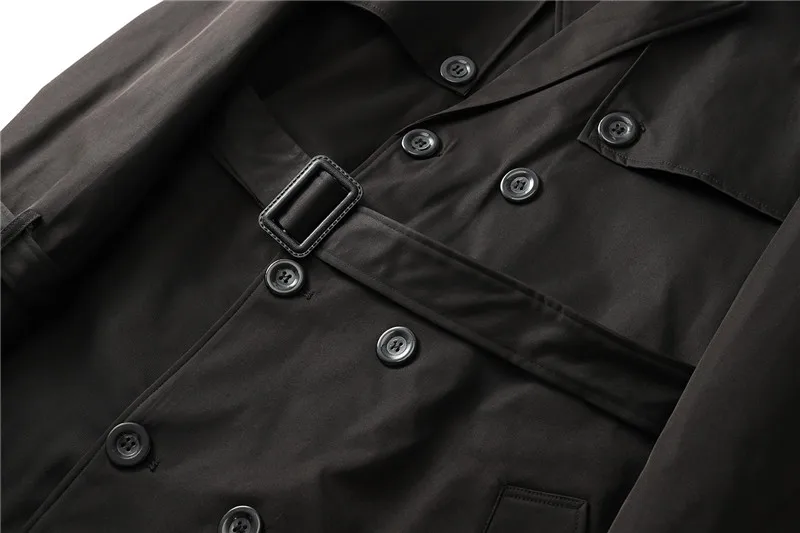 6XL 7XL 8XL 9XL настоящий Тренч с высоким разрезом ветровка длинная Фатальная Классическая ветровка Wu Jing Won красивое длинное пальто