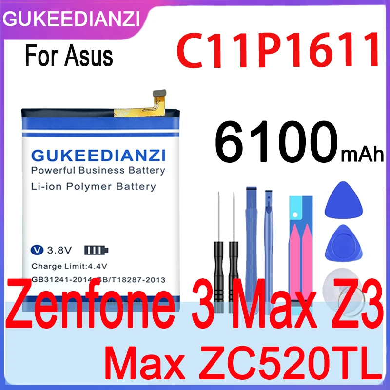 C11P1611 6100 мАч высокой Ёмкость батарея для ASUS Zenfone 3 Max Z3 ZC520TL мобильный телефон