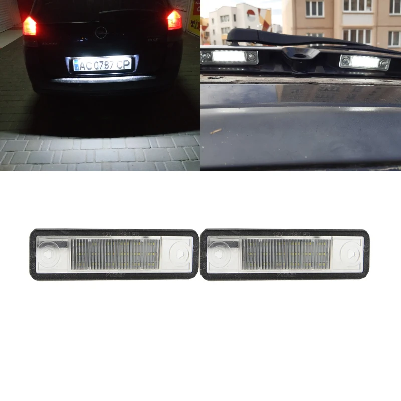 Для Opel Astra G F Corsa B Zafira A Vectra для Omega SMD Белая светодиодная лампа без ошибок номерного