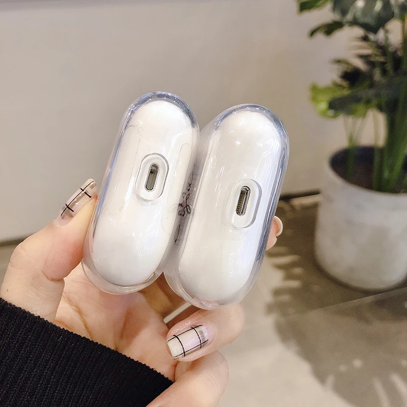 Забавный мультяшный чехол для Apple Airpods Pro, прозрачный жесткий чехол для Airpods 2/1, милый чехол для наушников, зарядная коробка для Airpod