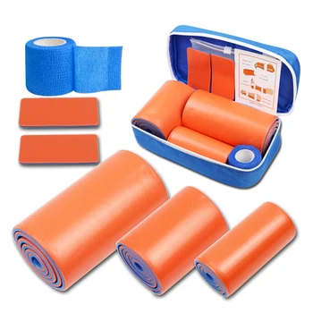 7PCS Survival Sam Splint Bandage Roll Pet Splint Leg Wrist Fixed Fracture Rescue Protection Kit for Emergency First Aid Fracture