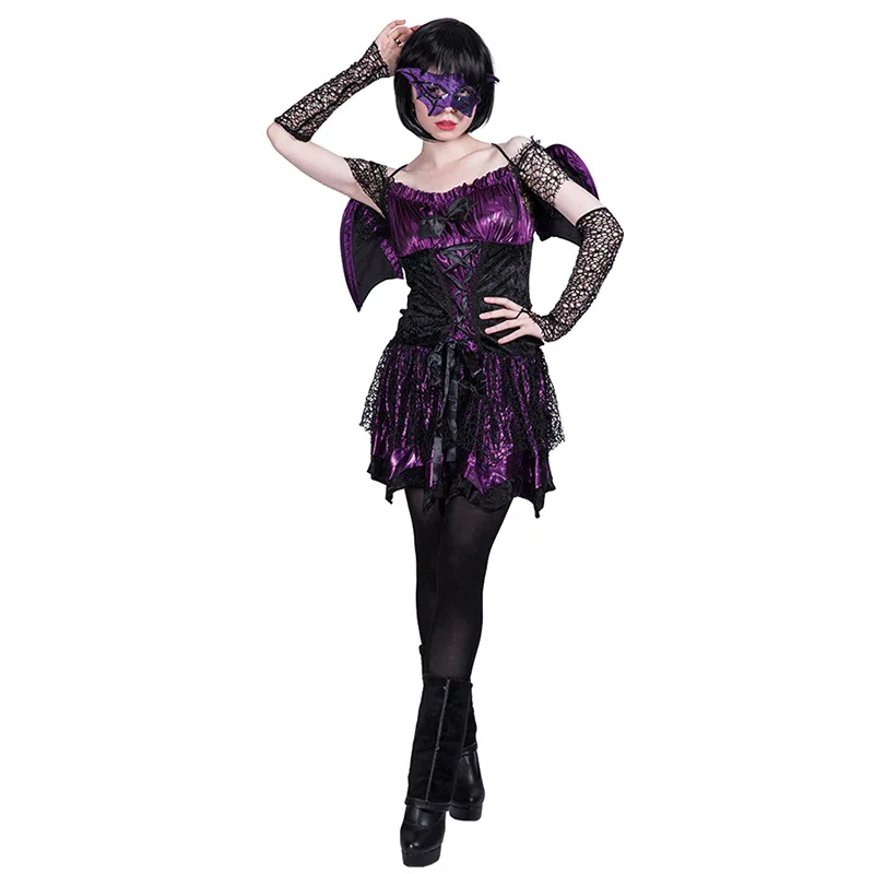 

Halloween Bat Girl Performance Wear Cosplay Performing Costumes