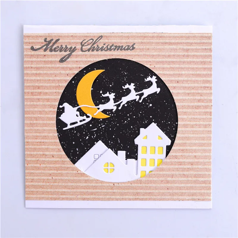 

DiyArts Santa Claus Christmas Dies Metal Cutting Dies New 2019 for Card Making Scrapbooking Embossing Cuts Craft Deer Dies