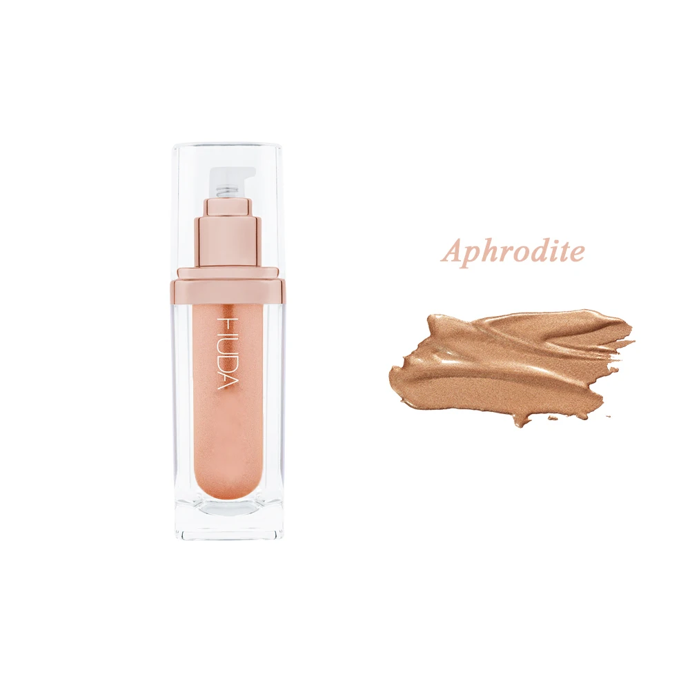 Huda-zx-Aphrodite 55 мл лицо оттеняющий крем для макияжа лица с высоким блеском для тела, паста для тела, сексуальный Бронзовый хайлайтер, кремовый, высокий свет, консилер для тела - Цвет: Huda-zx-Aphrodite