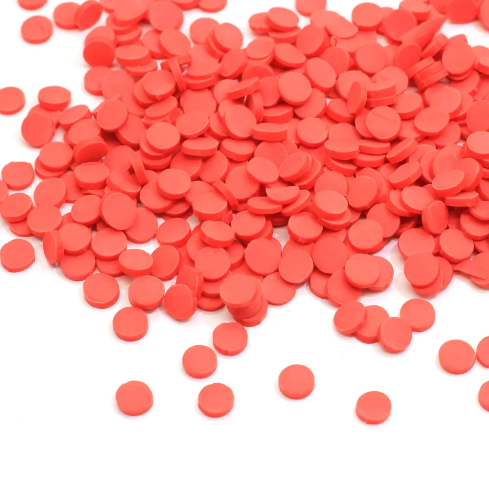 100 г Fimo Полимерная Горячая глина, разбрызгивает для поделок, сделай сам, аксессуары для изготовления слизи, Круглый Шап, 5 мм, мягкий глиняный ломтик, украшения для нейл-арта