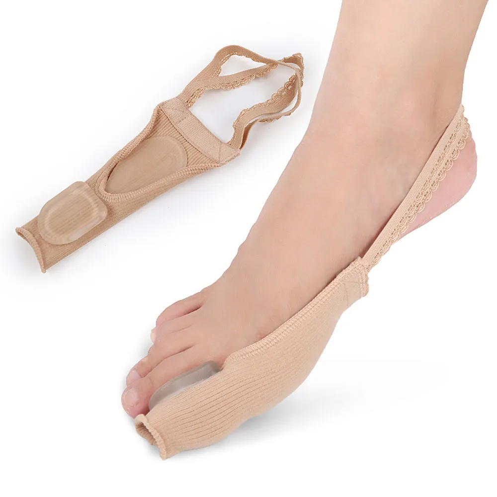 Nylon gel lace protective cover foot care hallux valgus toe splitter carding and correcting toes bunion corrector feet care