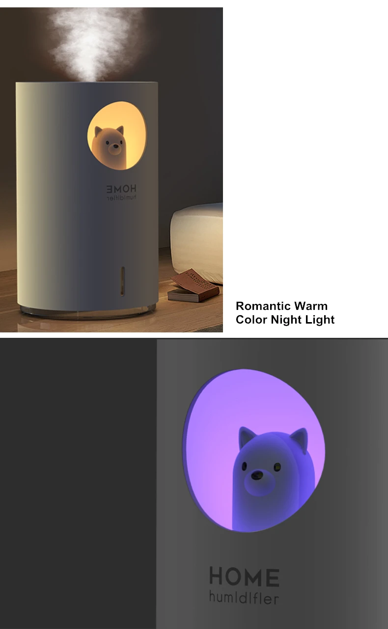 essencial com cor lâmpada led purificador de ar fogger