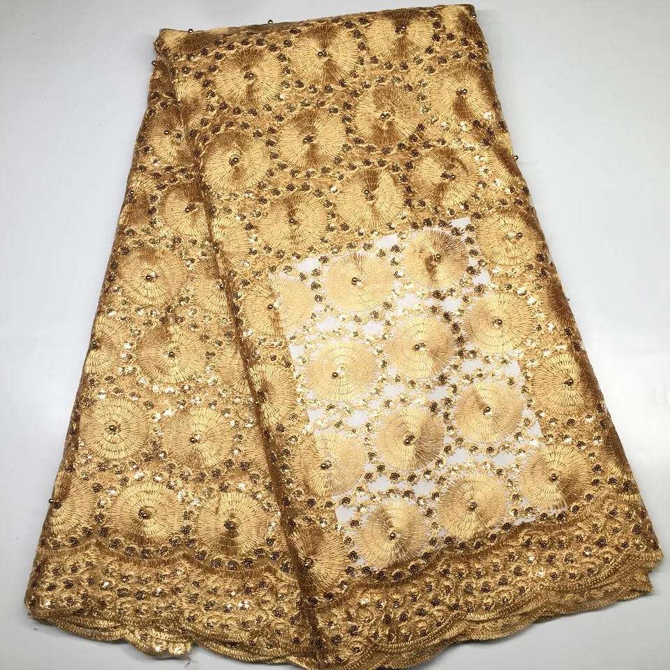 Швейцарская вуаль кружевная с золотыми блестками | Дом и сад