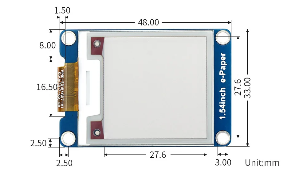 Электронная бумага Waveshare для Raspberry Pi/STM32 200x200 1 54 дюйма трехцветная