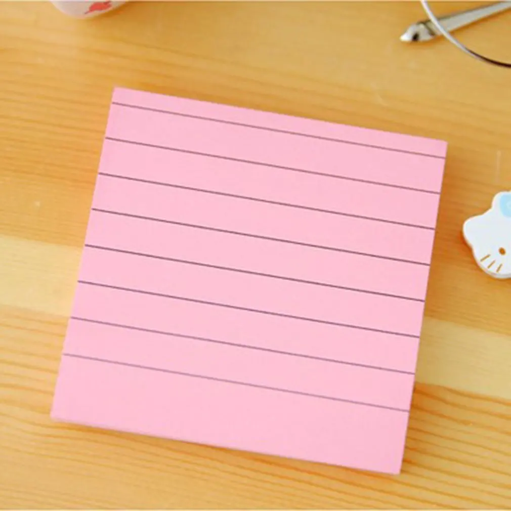 80 листов сплошной цвет блокнот для Заметок Post It наклейки самоклеящиеся Липкие заметки для сообщений блокнот школьные канцелярские принадлежности