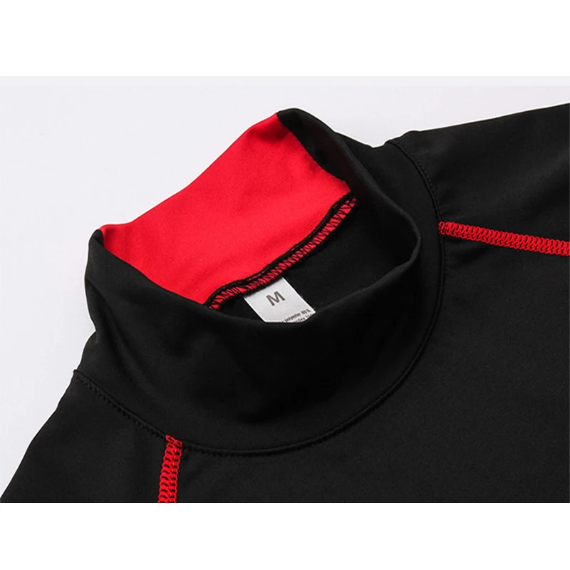 Thermal Underwear Sets Men High Collar Winter Long Johns Thermo Underwear Compression Sweat Quick Drying Thermal Clothing 6