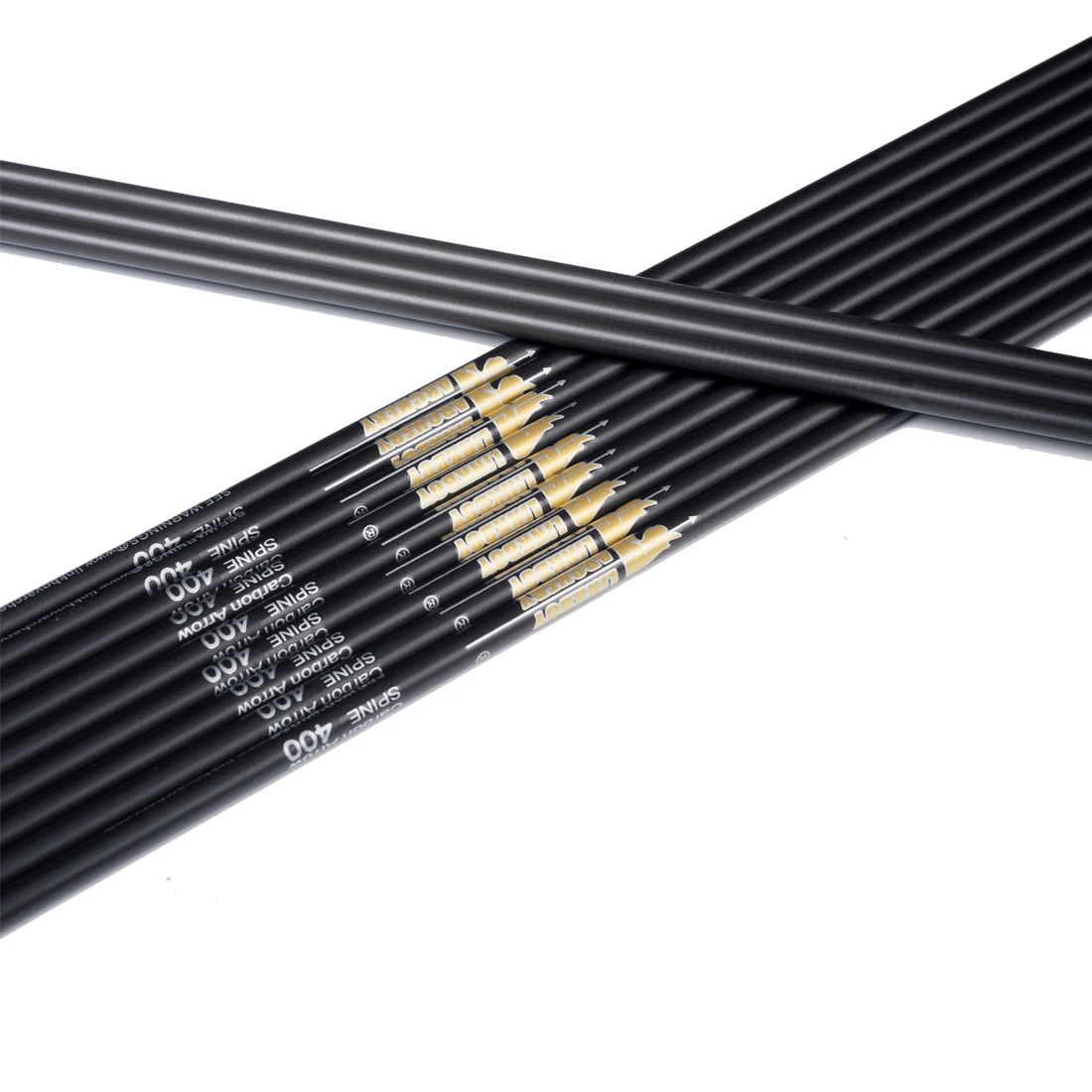 Linkboy стрельба из лука 12 шт. чистый углерод стрелка вал Spine400 1000 ID4.2mm для изогнутый