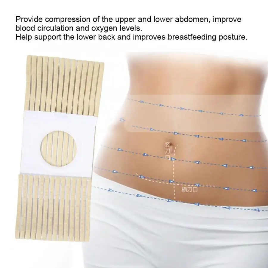 Задняя поддержка эластичный пояс Bellyband утягивающий пояс для восстановления после родов Кушак на талию поддержка талии(тип B) Регулируемая