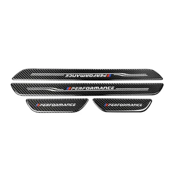 

4pcs/set Carbon Fiber Door Sill Scuff Cover Guard Trim Replacement For BMW F25/F26/X3/X4 2011-2017