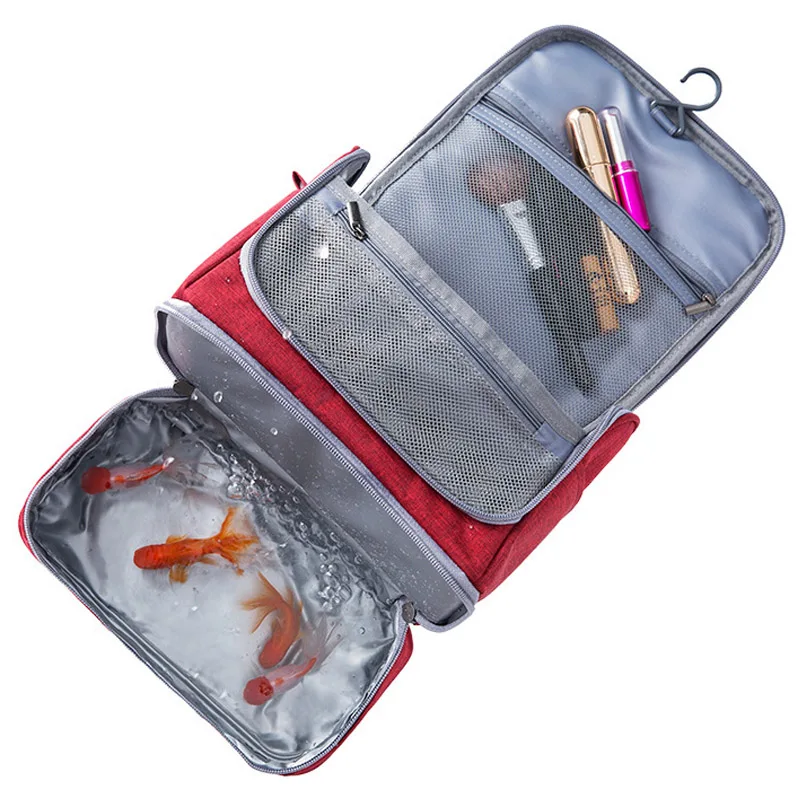 Hanging Travel Toiletry Bag for Men and Women Makeup Cosmetic Bathroom Shower Organizer Toilettas |