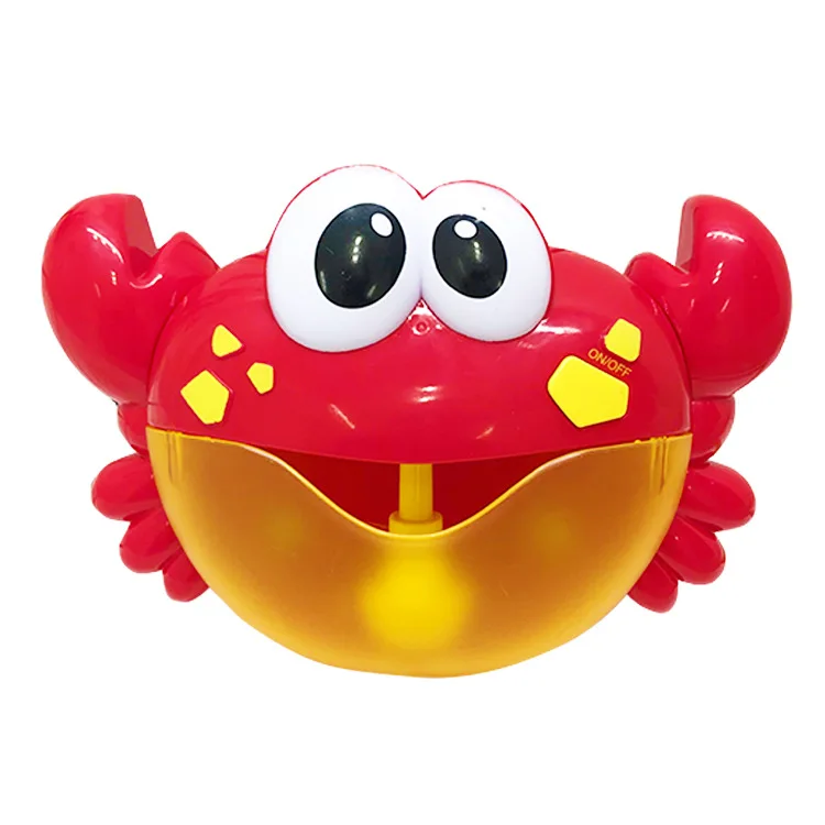 Best Creative Baby Bubble Bath Partner Joy Bubble Crab Music Frothing Machine Bathroom Bath Water Toys