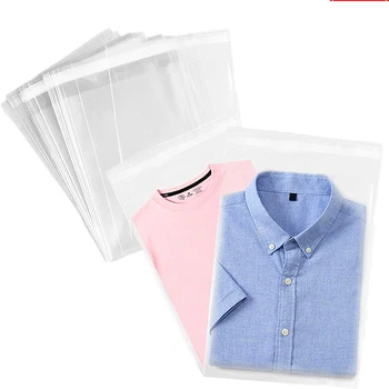 

Clear Thick Self adhesive Plastic Cellophane bags Transparent clothing package Storage bags Small Self Sealing OPP poly Bag