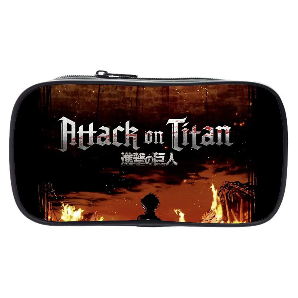 

Attack On Titan Pencil Case Children Pen Bag Fashion Boys Girls New Cute High Quality Kids Pencil Bag Teens School Case