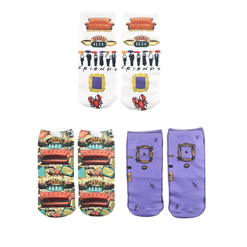 1 Pairs Friends Tv Show Fashion Cartoon Unisex Casual Non Slip Breathable Comfortable Short Tube Couple Socks Boys Costume Accessories Aliexpress 1 Pairs Friends Tv Show Fashion Cartoon Unisex Casual Non Slip Breathable Comfortable Short Tube Couple Socks Boys Costume Accessories Aliexpress