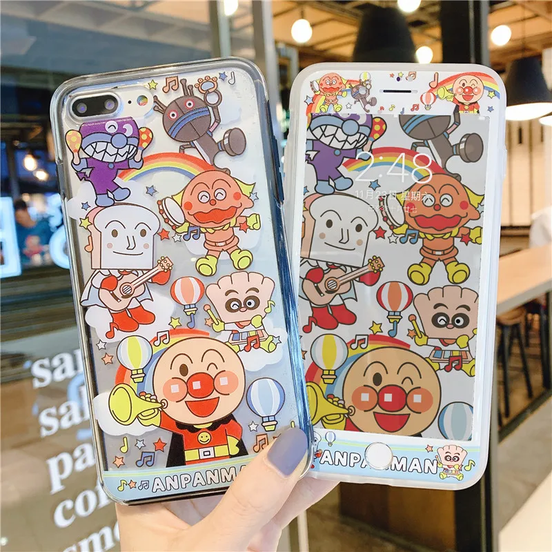 Для iPhone 11 pro Max чехол для телефона с мультяшным медведем+ пленка для экрана из закаленного стекла для iPhone X XS Max XR 7 8 6s Plus прозрачный чехол