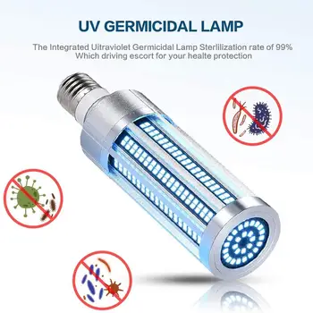 

UV Disinfection Light Sanitizer Ultraviolet Bulb Remote Control Timer Germicidal Lamp for Bedroom Hospital School
