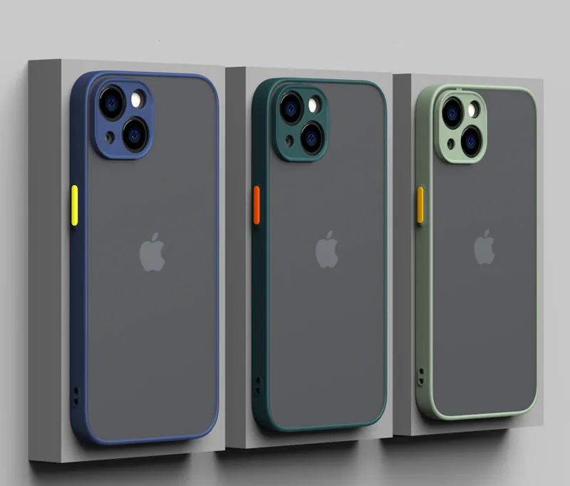 Shockproof Armor Matte Case For iPhone 13