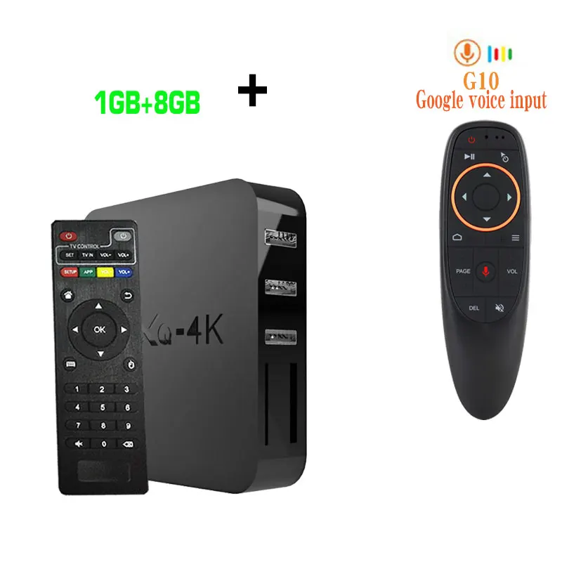 (1G8G) and G10 Медиаплеер MXQ4K Android ТВ приставка 7,1 S905W 2 ГБ 16 ГБ 1 ГБ 8 ГБ Смарт четырехъядерный ТВ приставка wifi может подписаться ip-телевидение арабское, Европа Бразилия - Цвет: (1G8G) and G10