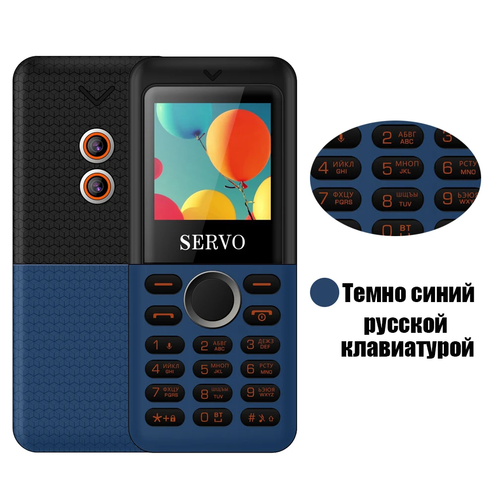 Blue Russian button SERVO M5 HD мини-телефон Вибрация Bluetooth Dialer волшебный голос один ключ рекордер Две сим маленький мобильный телефон русский язык - Цвет: Blue Russian button