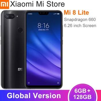 

Global Version Xiaomi Mi 8 Lite 6GB RAM 128GB ROM Cellphone Snapdragon 660 6.26" 2280 x 1080 FHD+ Screen 24MP Front Camera