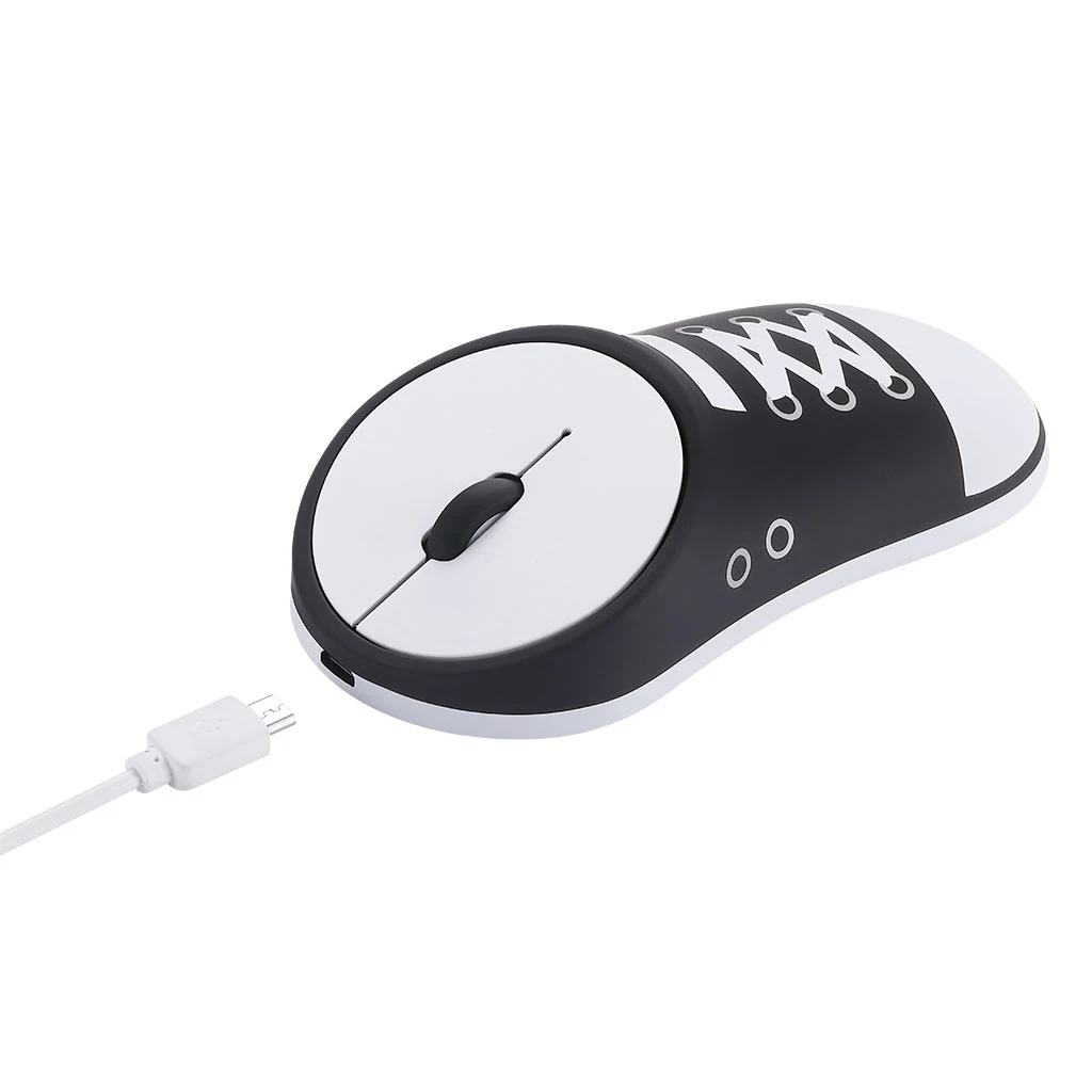 3D USB 1200 DPI Wireless Canvas Shoes Shaped Mouse Optical Mini Mouse Ergonomic Computer Gaming Mause For PC Desktop Home Office