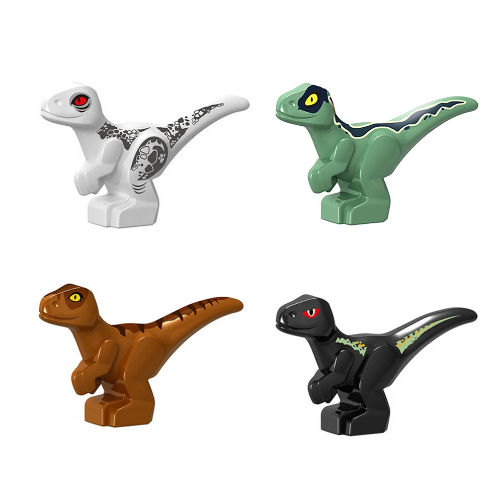 thumbnail image 1 of Juguetes educativos Jurassic Park Dinosaur para niños Juguete de bloques para niños que incluye T-Rex Velociraptor Regalos de cumpleaños de Navidad, 1 of 5