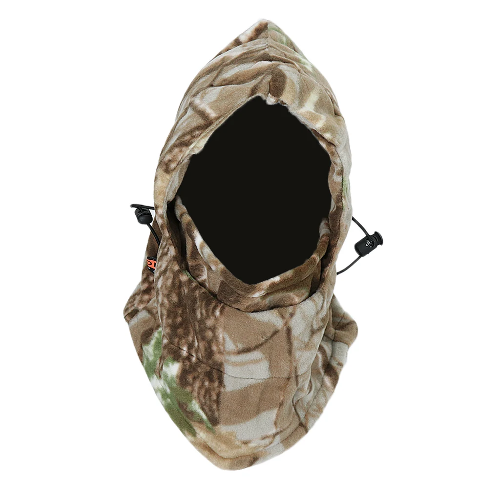 Camouflage Windproof Warm Winter Sports Ski Cycling Fleece Balaclava Hat Cap Neck Hood Face Mask Winter Sports Face Mask