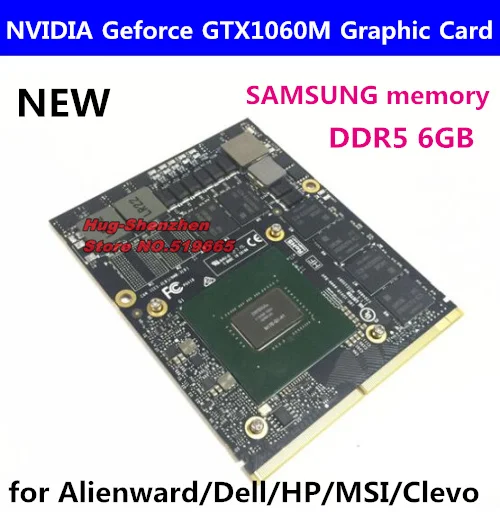 Оригинальная новая стандартная графическая карта GTX 1060M MXM3.0 GTX1060M с X кронштейном