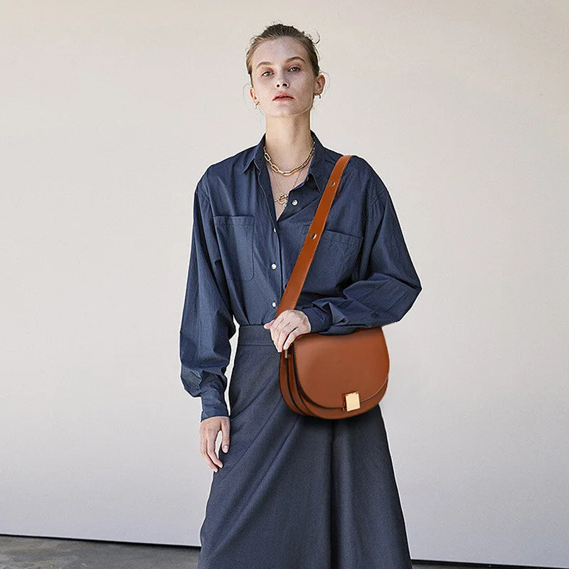  Mododiino Vintage Crossbody Bags For Women 2019 Female Small Saddle Bag Leather Shoulder Bag Luxury - 33027332126