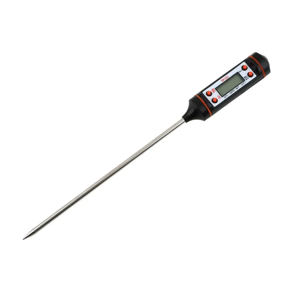 Горячий TP101 ручка типа ЖК-пищевой термометр из нержавеющей стали контактный кухонный инструмент измерения температуры