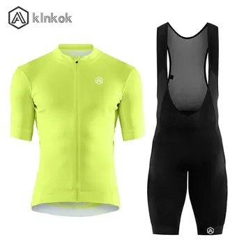 

Men's Cycling Jersey Set Summer MTB Bicycle Cycling Clothing Short Sleeve Padded Bib Shorts Suit Breathable Quick Dry Pockets