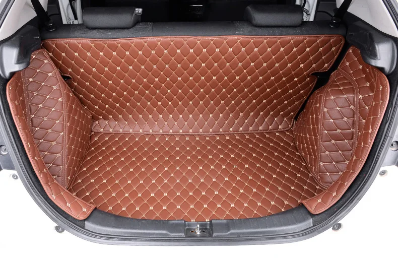 Для honda fit gk5 кожаные багажнике автомобиля коврик для багажника Удобный прочный