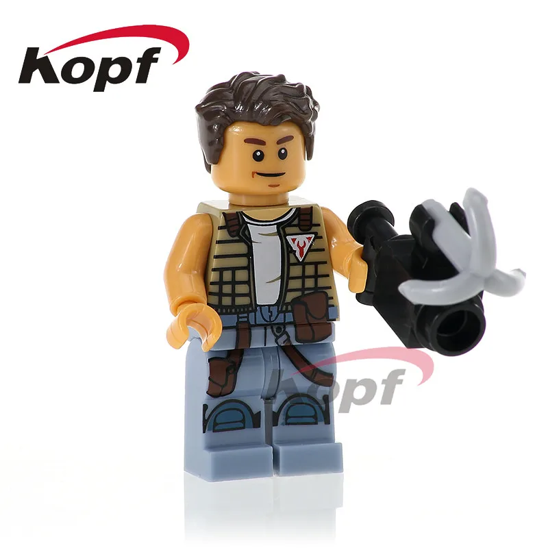 Building Blocks Single Sale Plastic Trooper Single Sale Model Army Military Trooper Han Solo Yoda Toys for children PG776 - Цвет: 488 Without Box