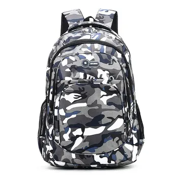 

2 Sizes Camouflage Waterproof School Bags For Girls Boys Orthopedic Children Backpack Kids Book Bag Mochila Escolar Schoolbag